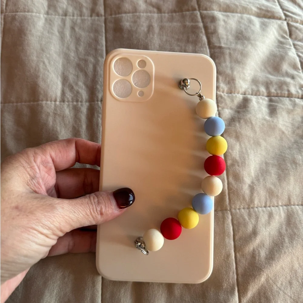 11 pro max phone case with hand bead strap